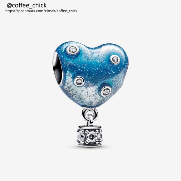Pandora Hot Air Balloon Heart Charm|Pendant - Picture 1 of 2